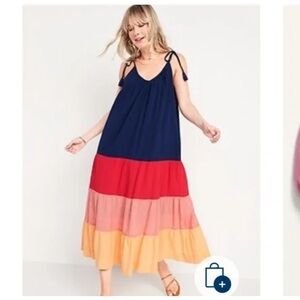 NWT Old Navy Color Block Sundress size Small